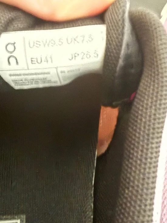 On Cloud 5 Push Running Shoes Womens Size 9.5 Fiji/Rose Purple Athletic Sneakers - Picture 7 of 8